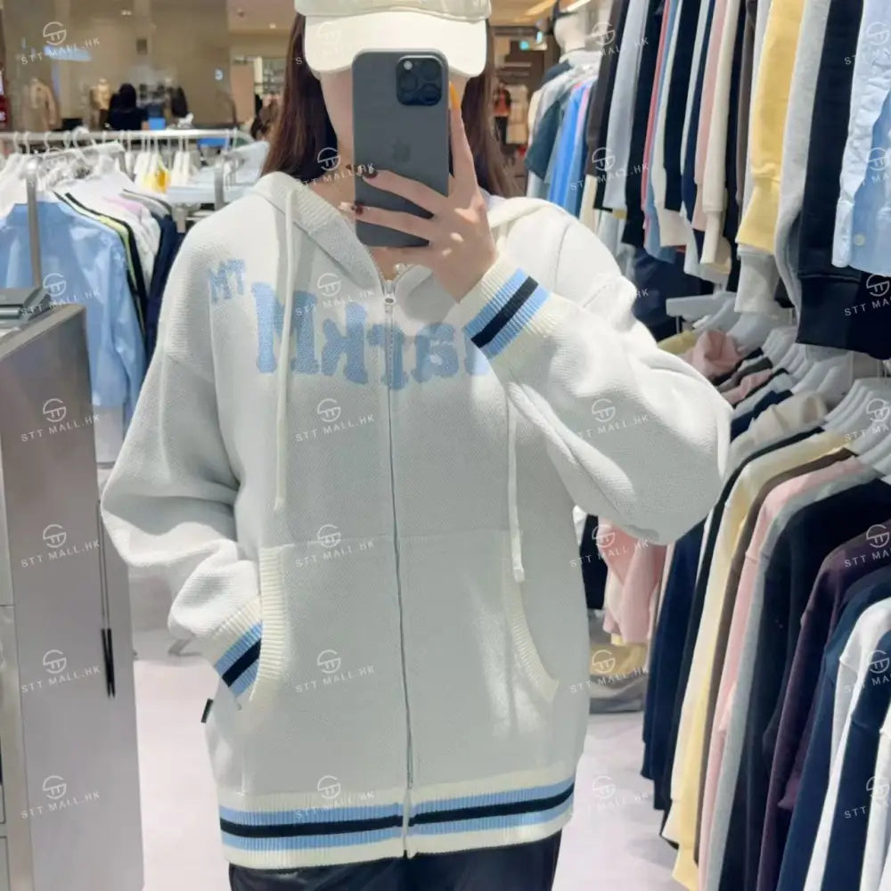 韓國 Markm KITTEN HOODIE ZIP-UP CARDIGAN【MA097】 White / S 一般商品