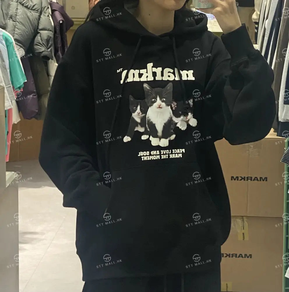 韓國 Markm KITTEN PULLOVER HOODIE【MA049】 - STT Mall HK 靚太網購