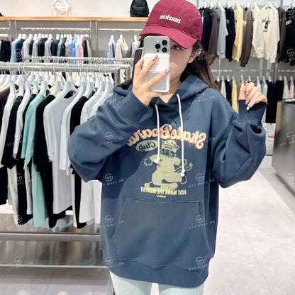 韓國 Markm MARKO SKATEBOARD GRAPHIC HOODIE【MA069】 Charcoal / S 一般商品