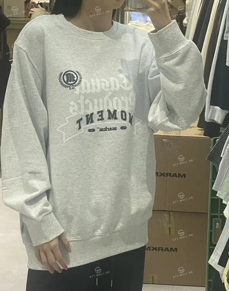 韓國 Markm MOMENT PRINTING SWEATSHIRT【MA044】 - STT Mall HK 靚太網購