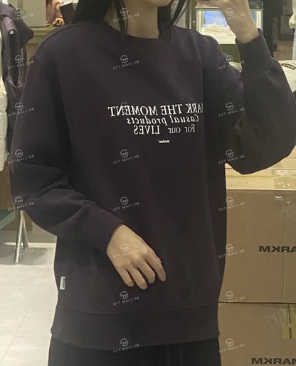 韓國 Markm SLOGAN PRINTING SWEATSHIRT【MA045】 - STT Mall HK 靚太網購