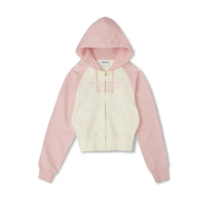 韓國 Markm SLOGAN RAGLAN HOODIE ZIP-UP【MA064】 - STT Mall HK 靚太網購