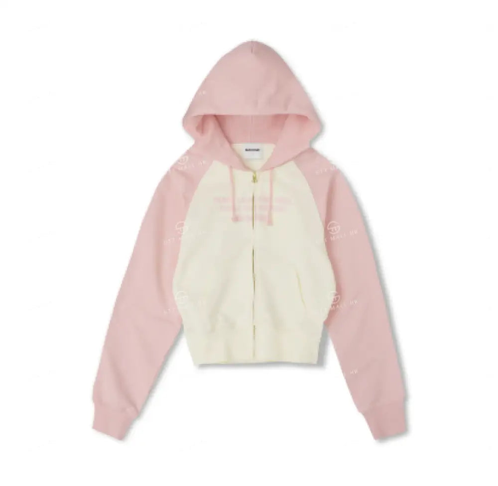 韓國 Markm SLOGAN RAGLAN HOODIE ZIP-UP【MA064】 - STT Mall HK 靚太網購