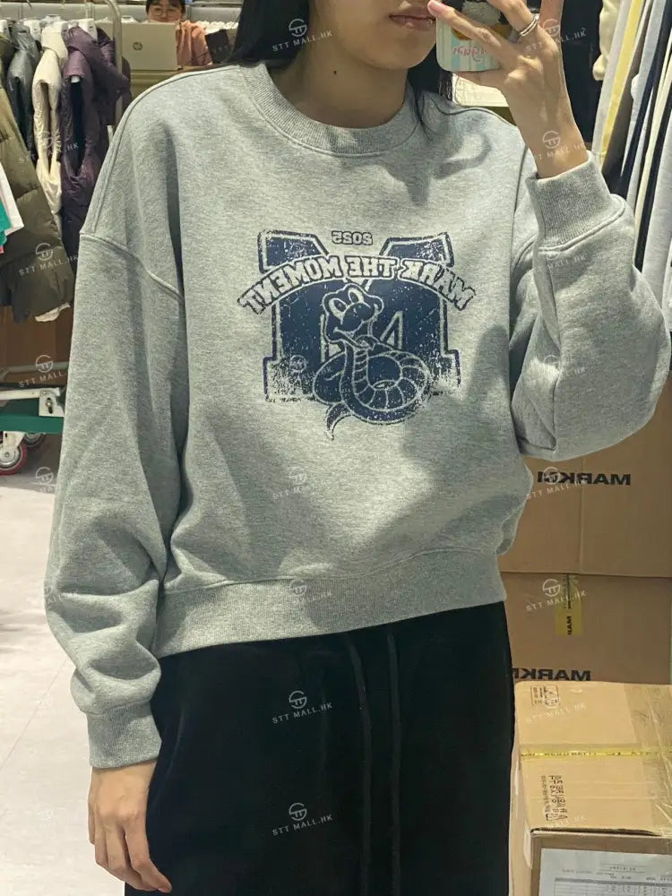 韓國 Markm Snake Pattern Sweatshirt【MA066】 - STT Mall HK 靚太網購