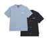 韓國 National Geographic Uni-Mace Functional 2 PACK T-shirt【NG480】 Steel Blue 2(419)+Carbon Black(198) / 85(XS) 一般商品