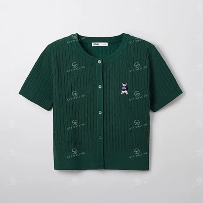 韓國 SPAO Cable Crop Cardigan【SP085】 Hunter / S 一般商品