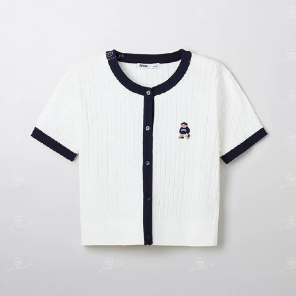 韓國 SPAO Cable Crop Cardigan【SP085】 Two_tone / S 一般商品