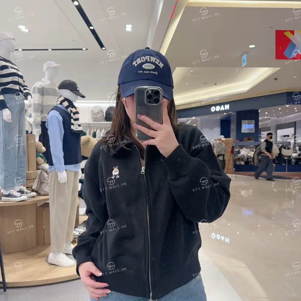 韓國 SPAO Color Neck Crop Zip-up【SP058】 - STT Mall HK 靚太網購