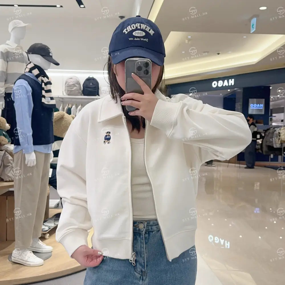 韓國 SPAO Color Neck Crop Zip-up【SP058】 - STT Mall HK 靚太網購