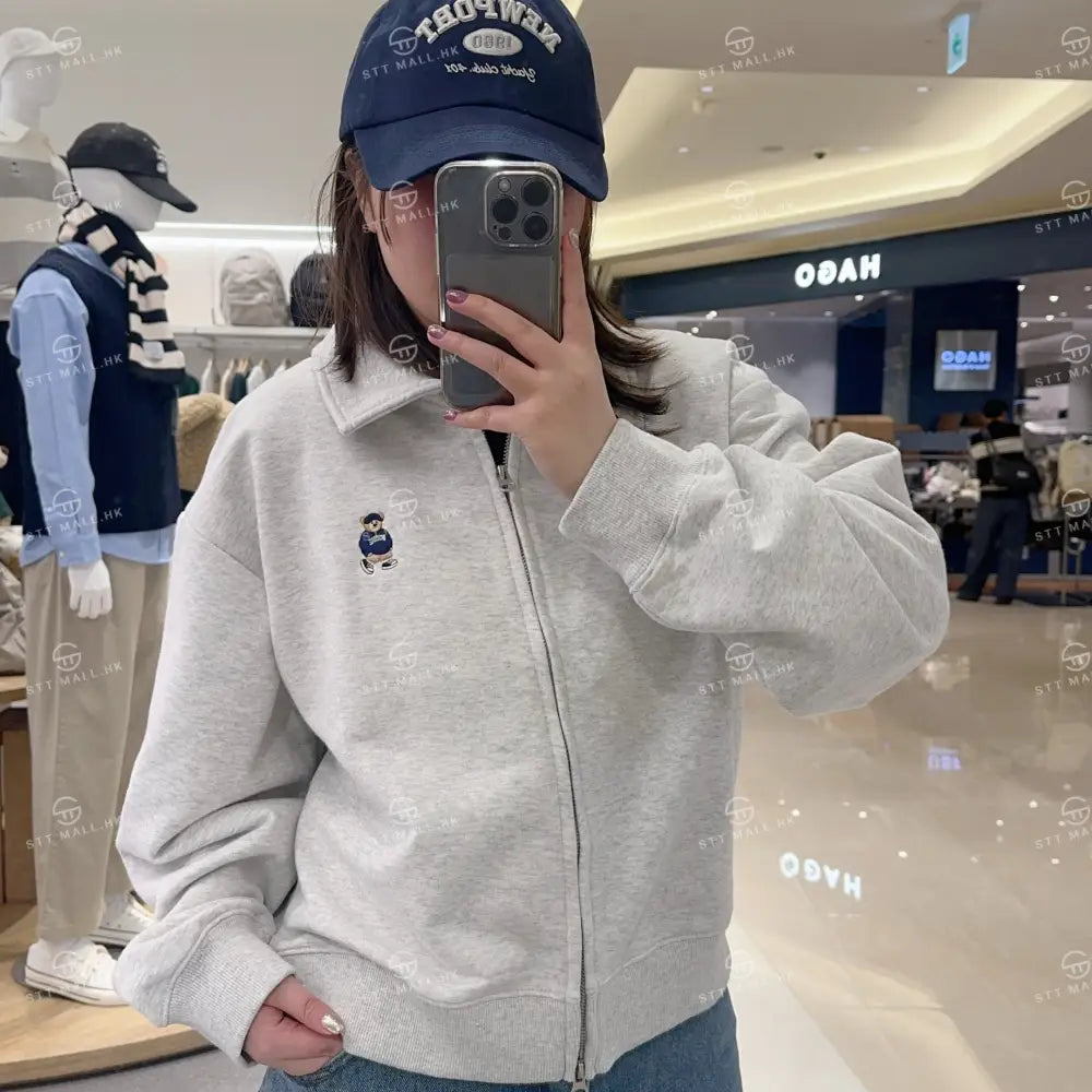 韓國 SPAO Color Neck Crop Zip-up【SP058】 - STT Mall HK 靚太網購