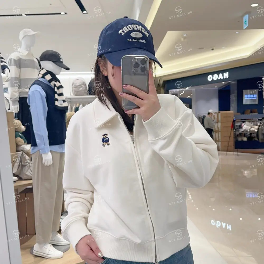 韓國 SPAO Color Neck Crop Zip-up【SP058】 - STT Mall HK 靚太網購