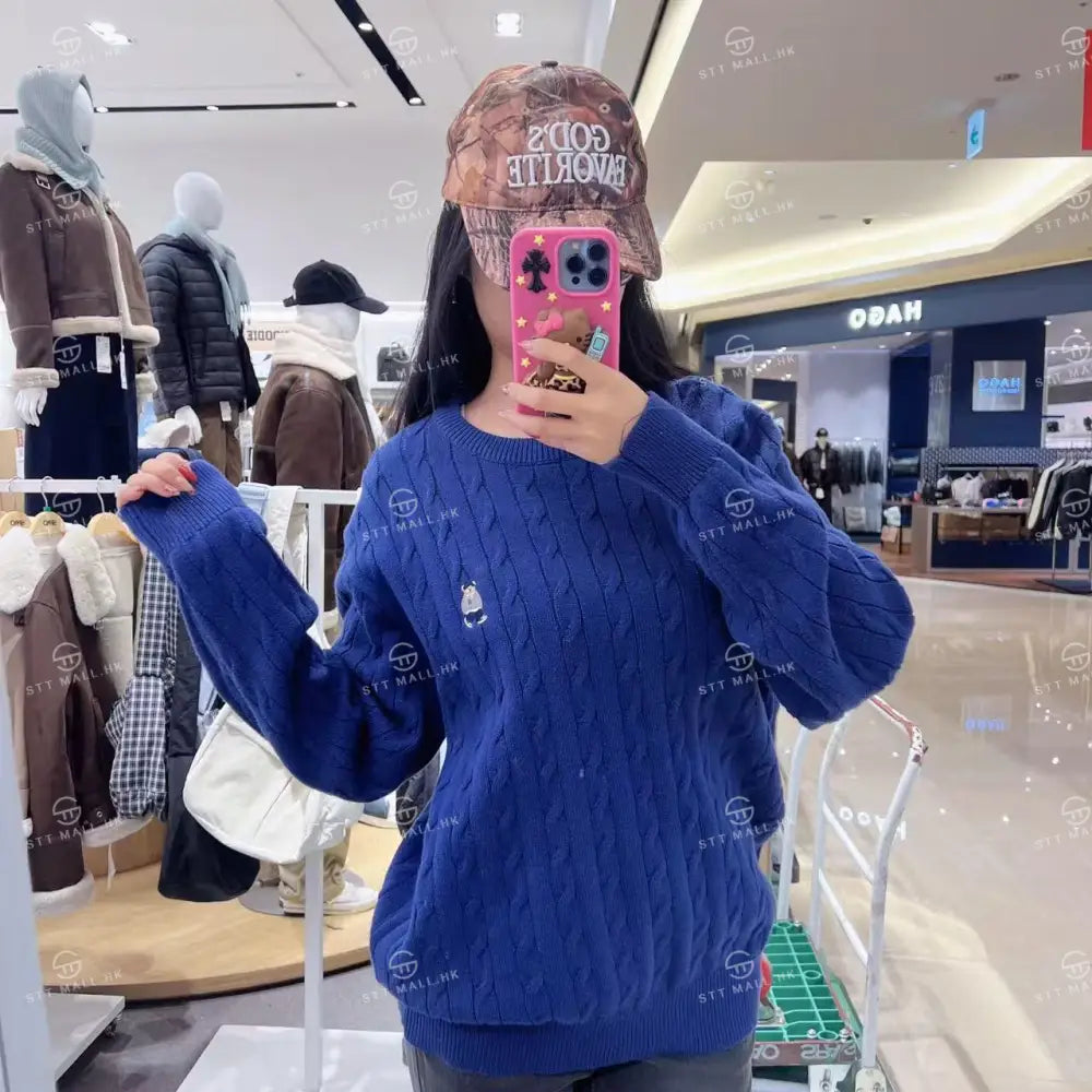 韓國 SPAO Woody Cable Round Neck Sweater【SP299】 一般商品