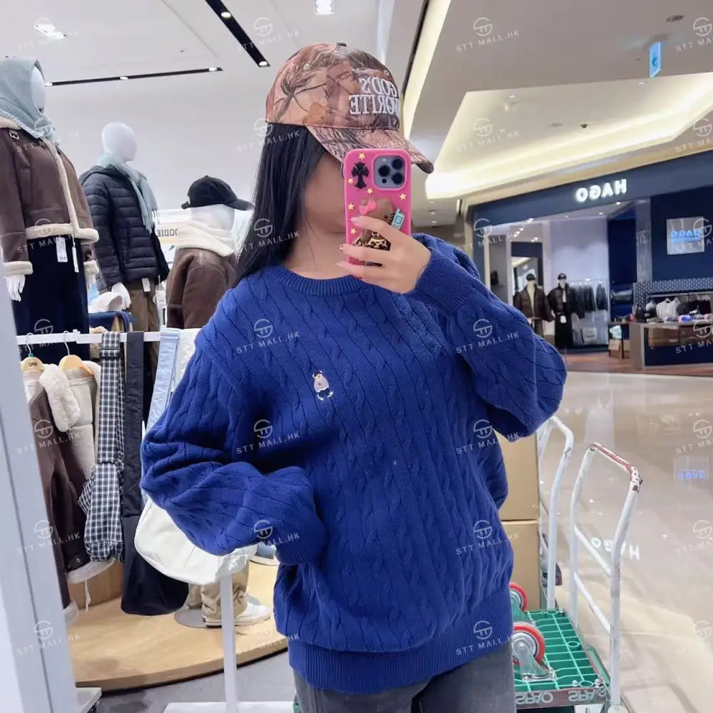 韓國 SPAO Woody Cable Round Neck Sweater【SP299】 一般商品