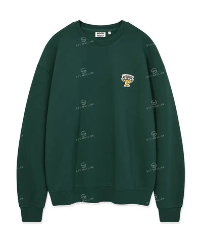 【現貨】韓國 Wacky Willy Basic Logo Wappen Sweatshirt【WW071】