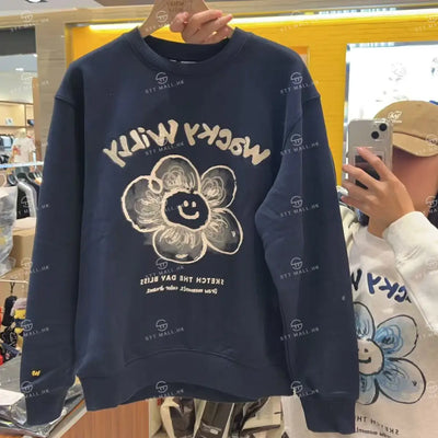 【現貨】韓國 Wacky Willy Big Lily Graphic Long Sleeves【WW012】