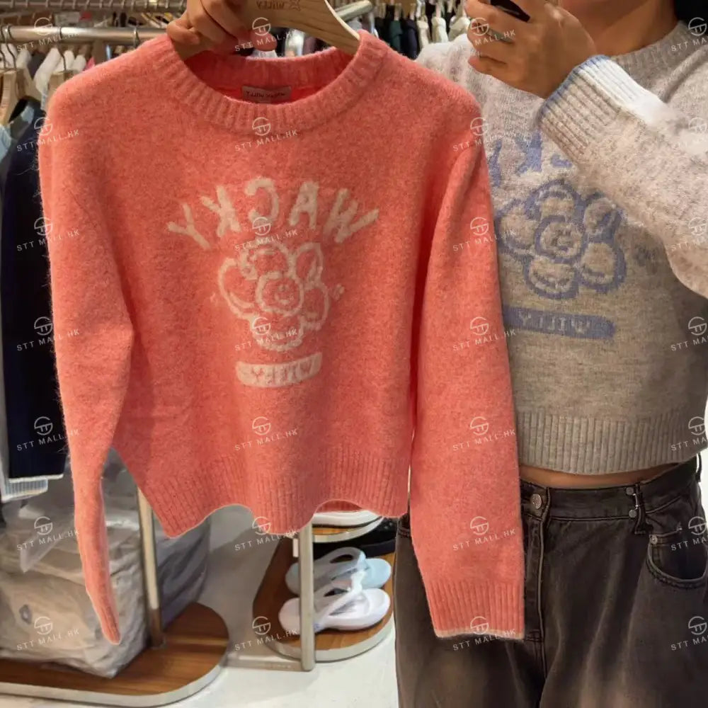 韓國 Wacky Willy Women’s Big Lily Graphic Pullover【WW033】 一般商品