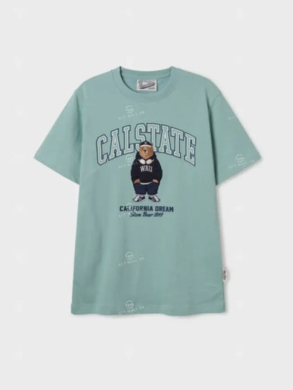 韓國 WhoAU Steve Patch T-Shirt【WA075】 Mint / S 一般商品