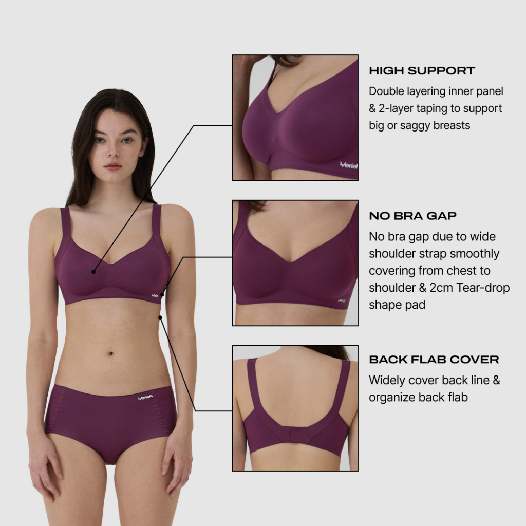韓國 Verish Cool Fit Bra Volume Support【VE016】