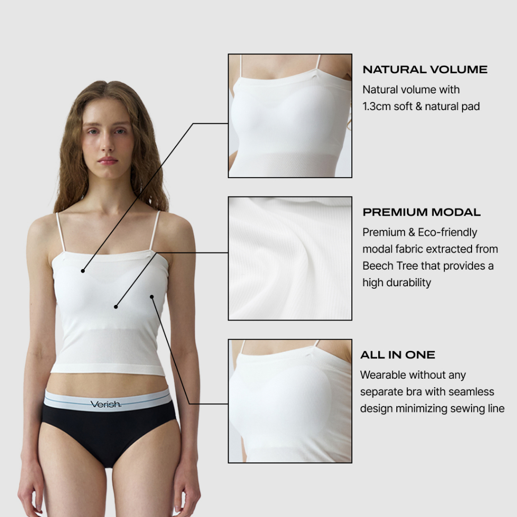 【現貨】韓國 Verish Model Bra Top Long【VE008】