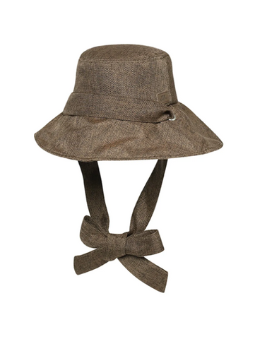 韓國 BBC Rattan Wide Brim Bucket Hat【BC010】