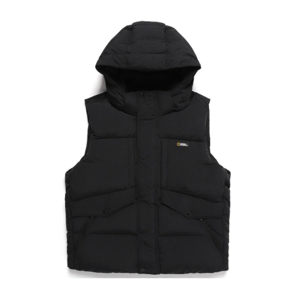 【現貨】韓國 National Geographic 男女同款 HELENA 連帽羽絨背心【NG028】