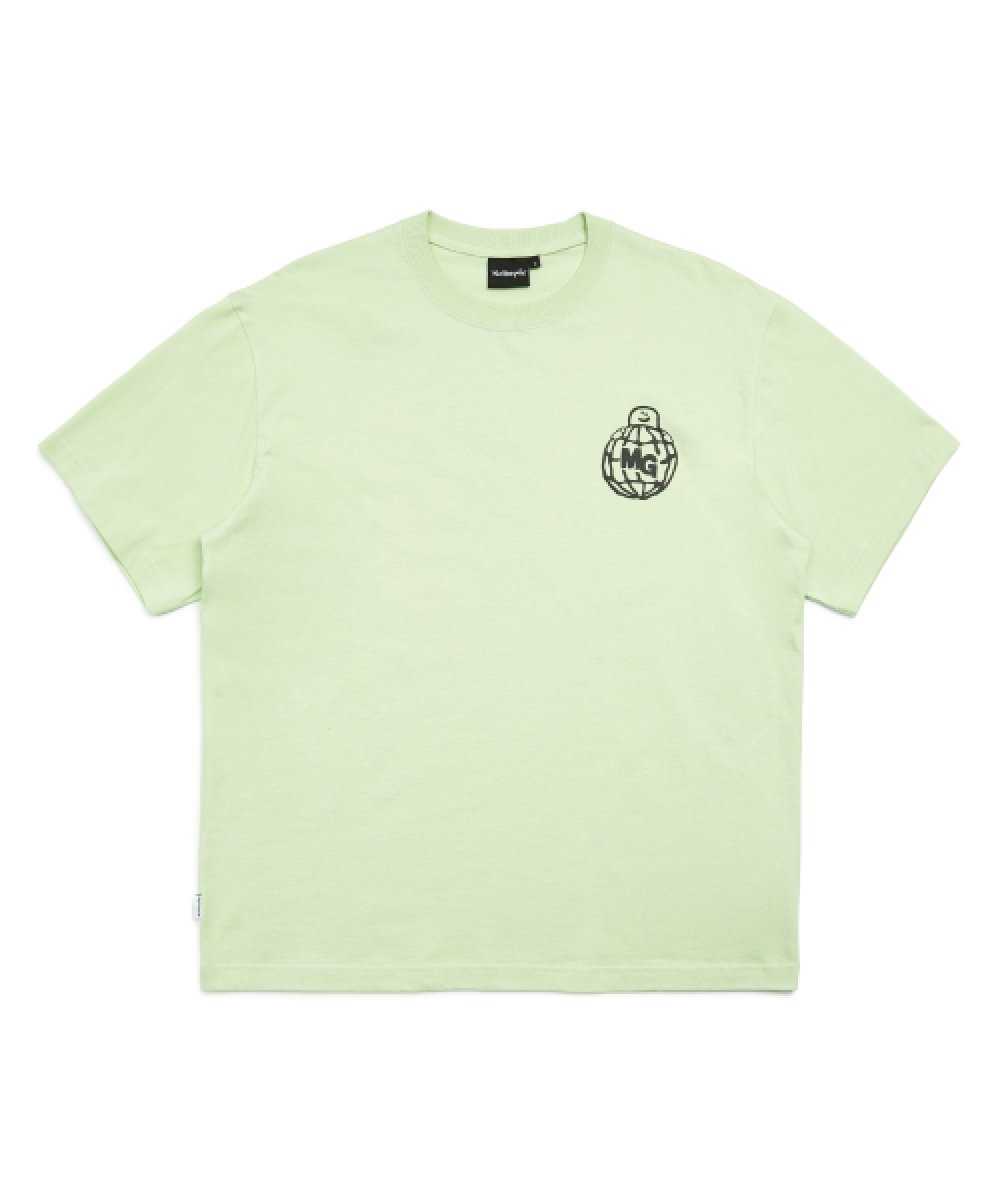 韓國 Mark Gonzales Earth Graphic Short Sleeve T-Shirt【MG056】