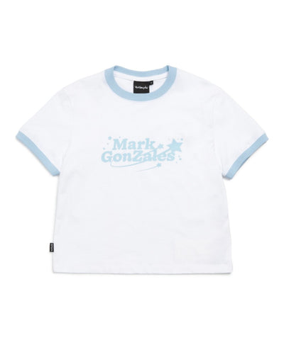 韓國 Mark Gonzales Star Graphic Women's Ringer Short Sleeve T-Shirt【MG077】