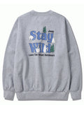 韓國 Jeep Stay Wild Bear Loose Sweatshirt【JP018】