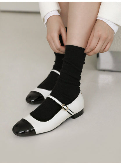 韓國 Sappun Enria Mary Jane Flats (2cm)【AU029】