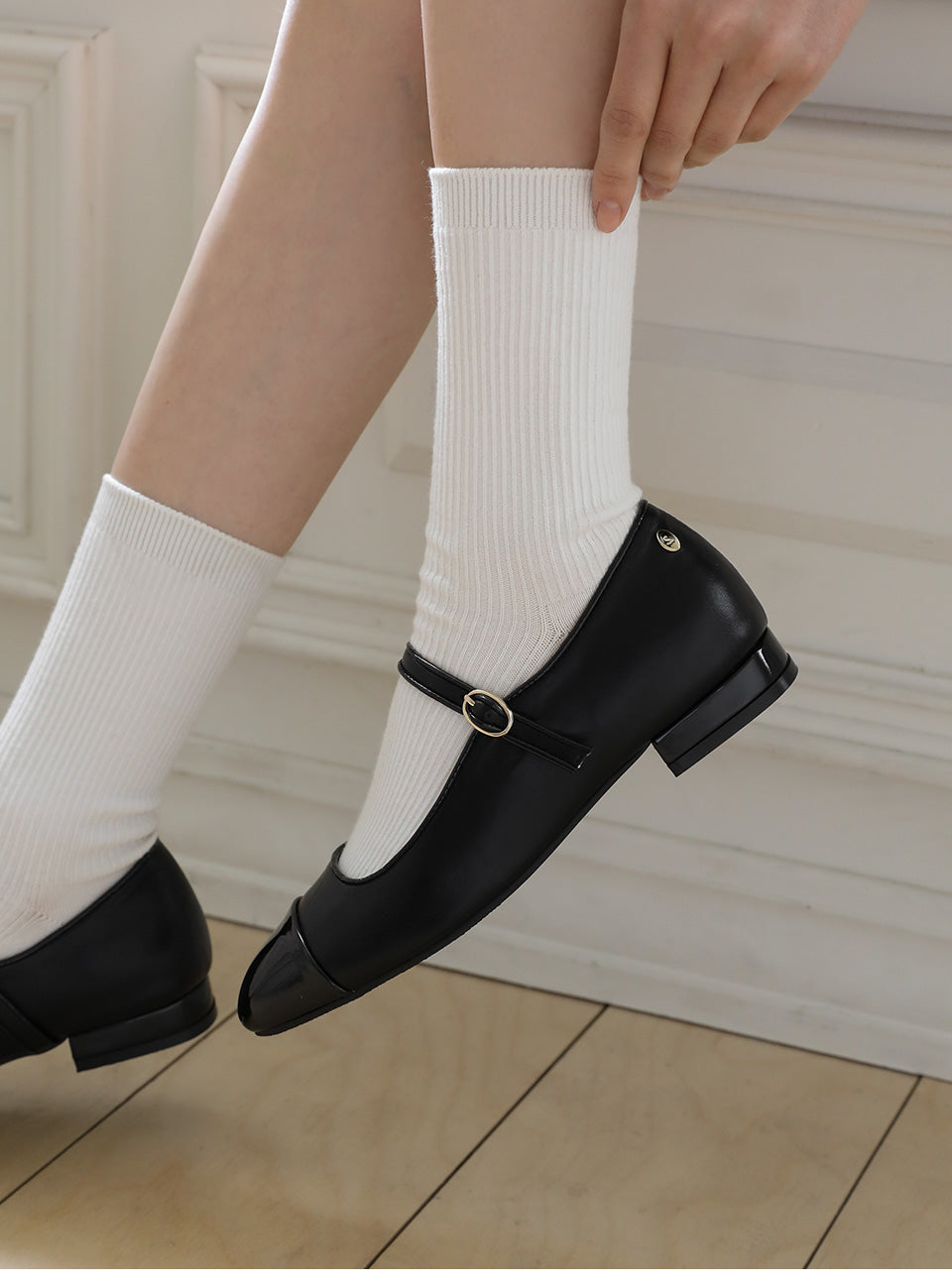 韓國 Sappun Enria Mary Jane Flats (2cm)【AU029】