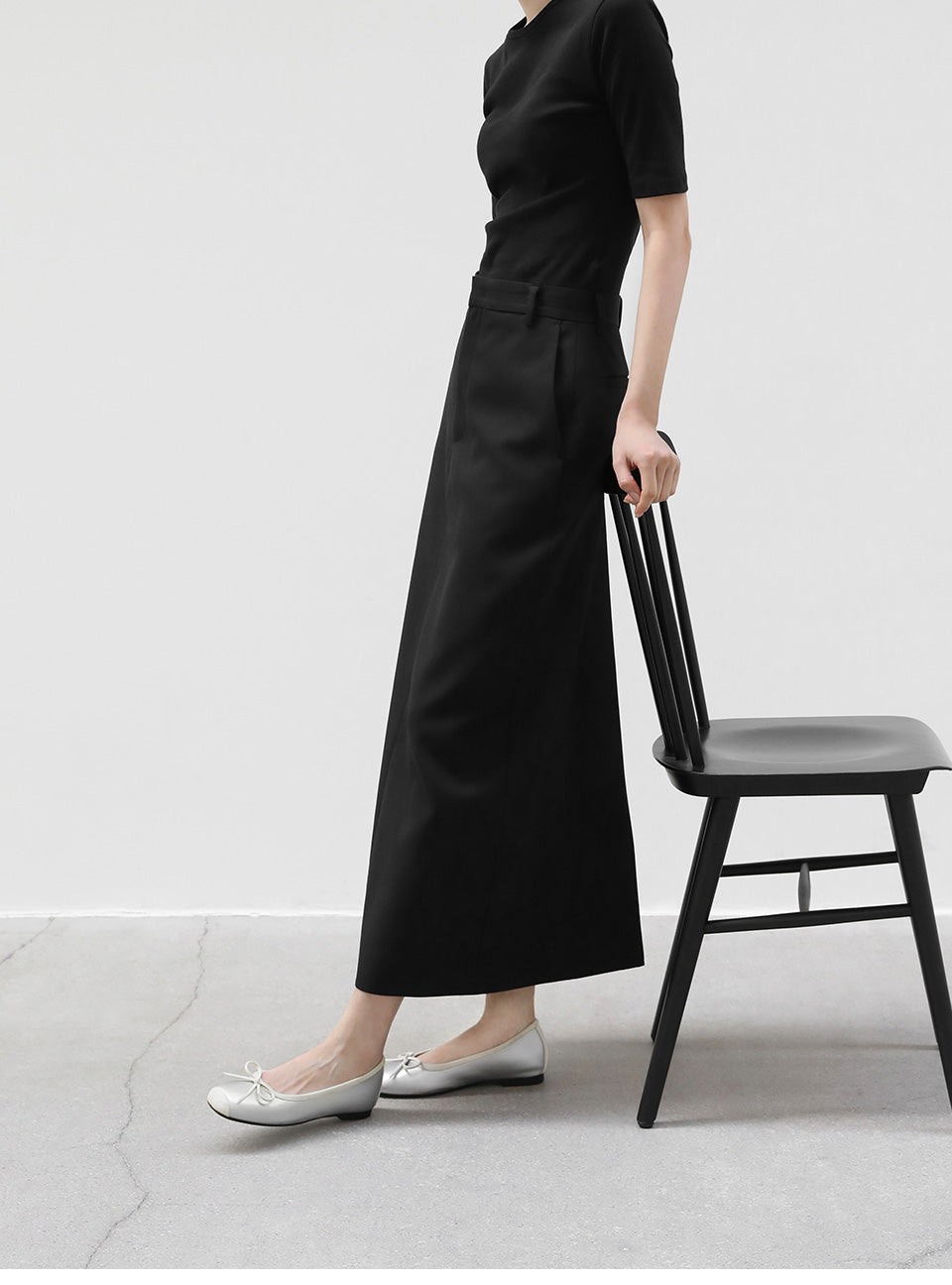 韓國 Sappun Kate Ribbon Flats (1cm)【AU030】