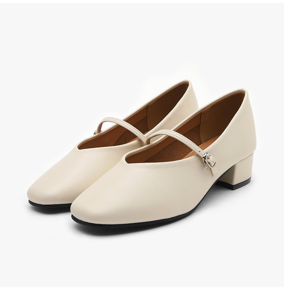 韓國 Sappun Honeydew Mary Jane Mid Heel (4cm)【AU034】