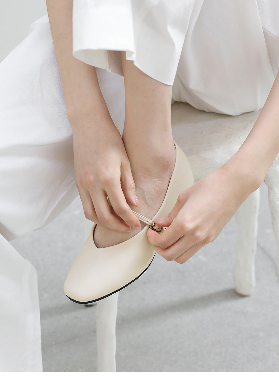 韓國 Sappun Honeydew Mary Jane Mid Heel (4cm)【AU034】