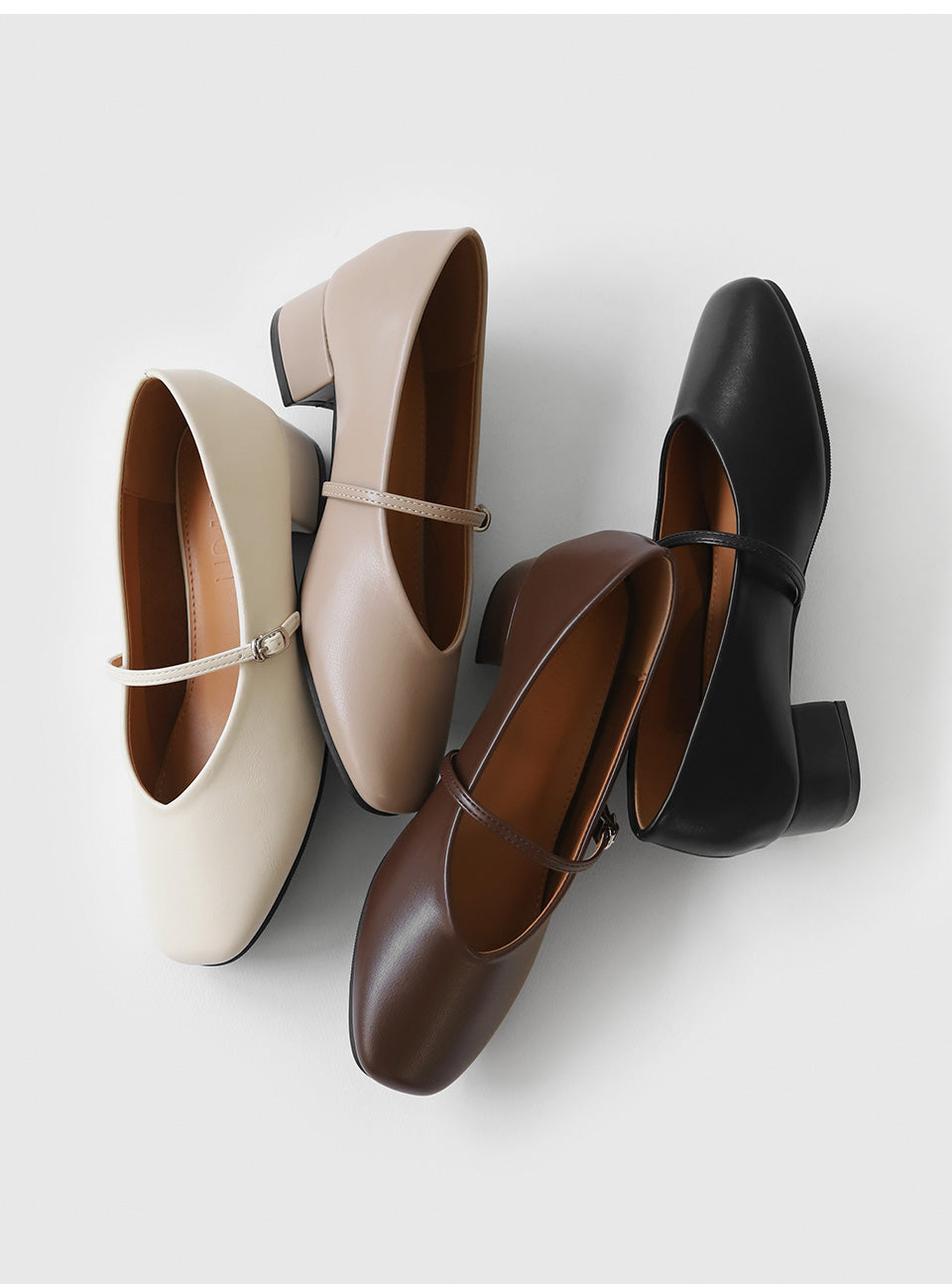 韓國 Sappun Honeydew Mary Jane Mid Heel (4cm)【AU034】