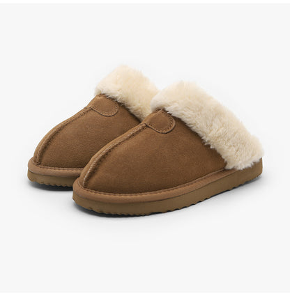 韓國 Sappun Gentry Natural Leather Sheepskin Slippers (2.5cm)【AU043】