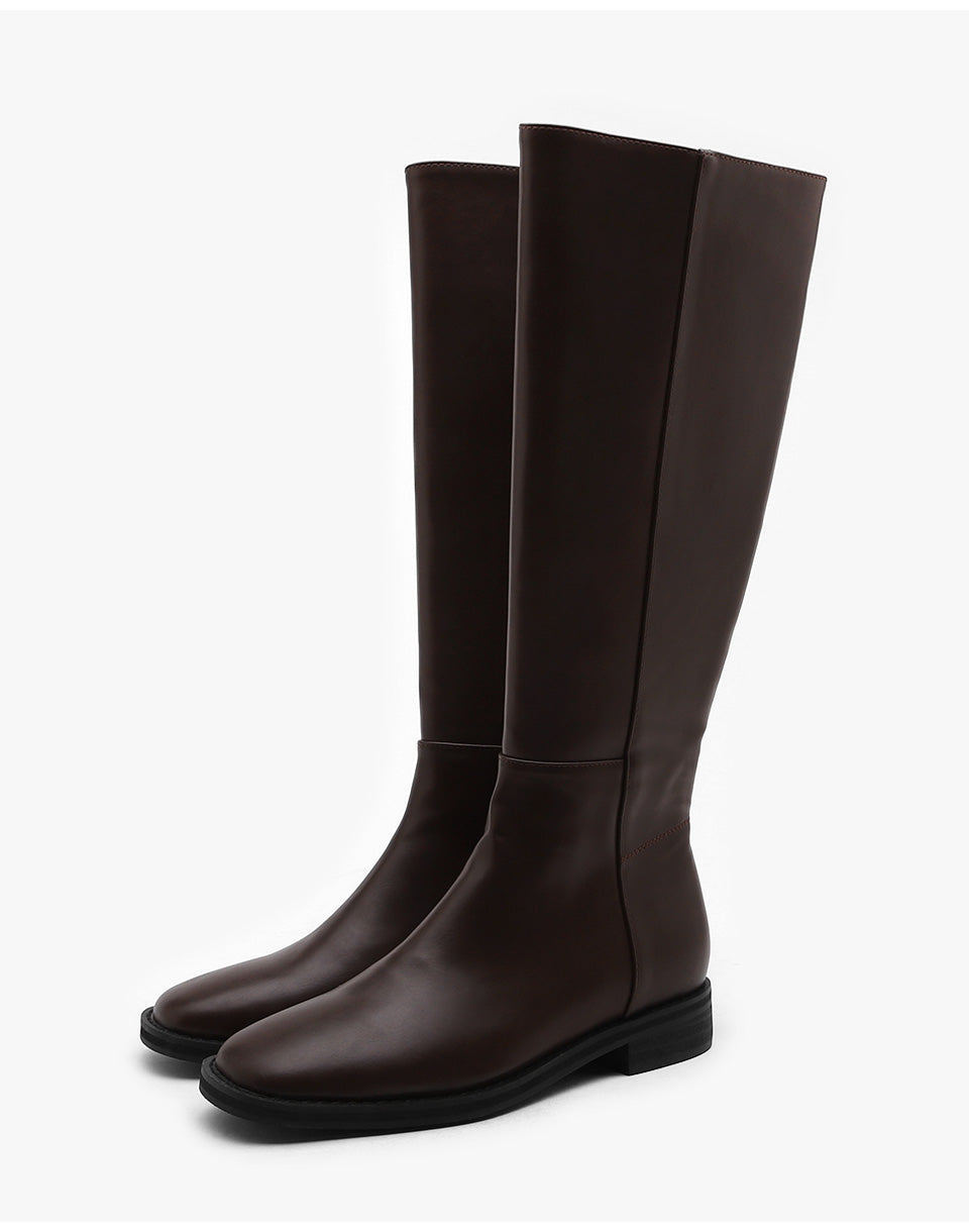 韓國 Sappun Ellui Square Long boots (3cm)【AU005】