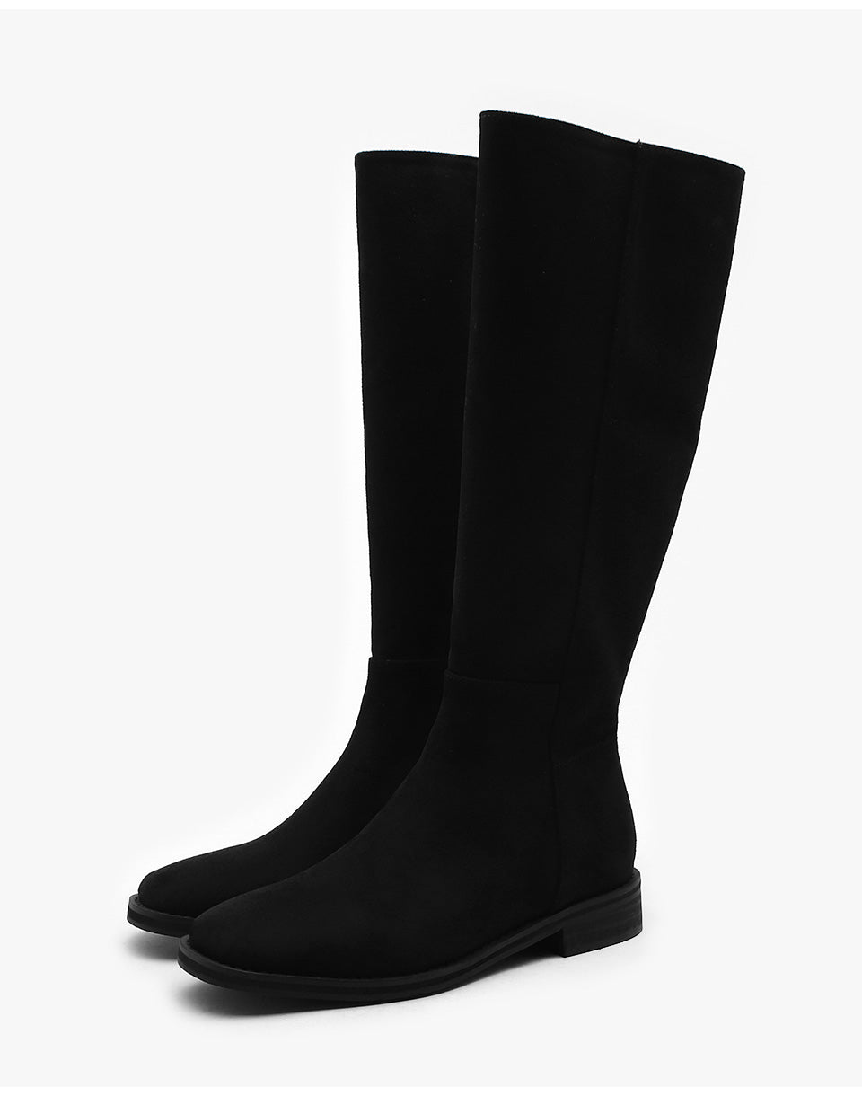 韓國 Sappun Ellui Square Long boots (3cm)【AU005】