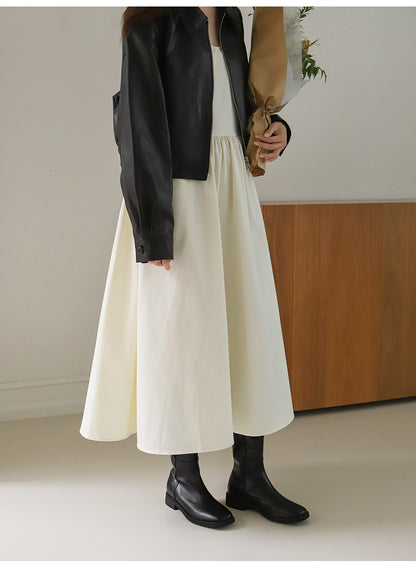 韓國 Sappun Ellui Square Long boots (3cm)【AU005】