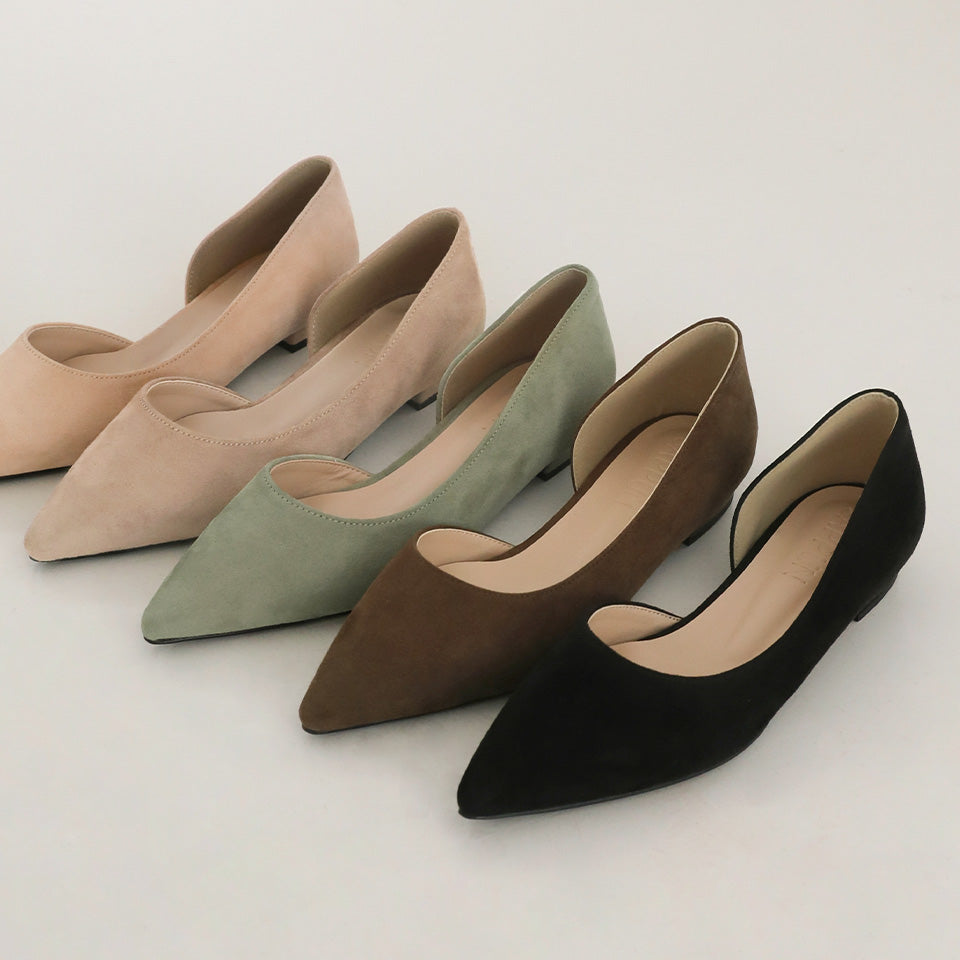 韓國 Sappun Rigadin Suede Flats (1.5cm)【AU051】