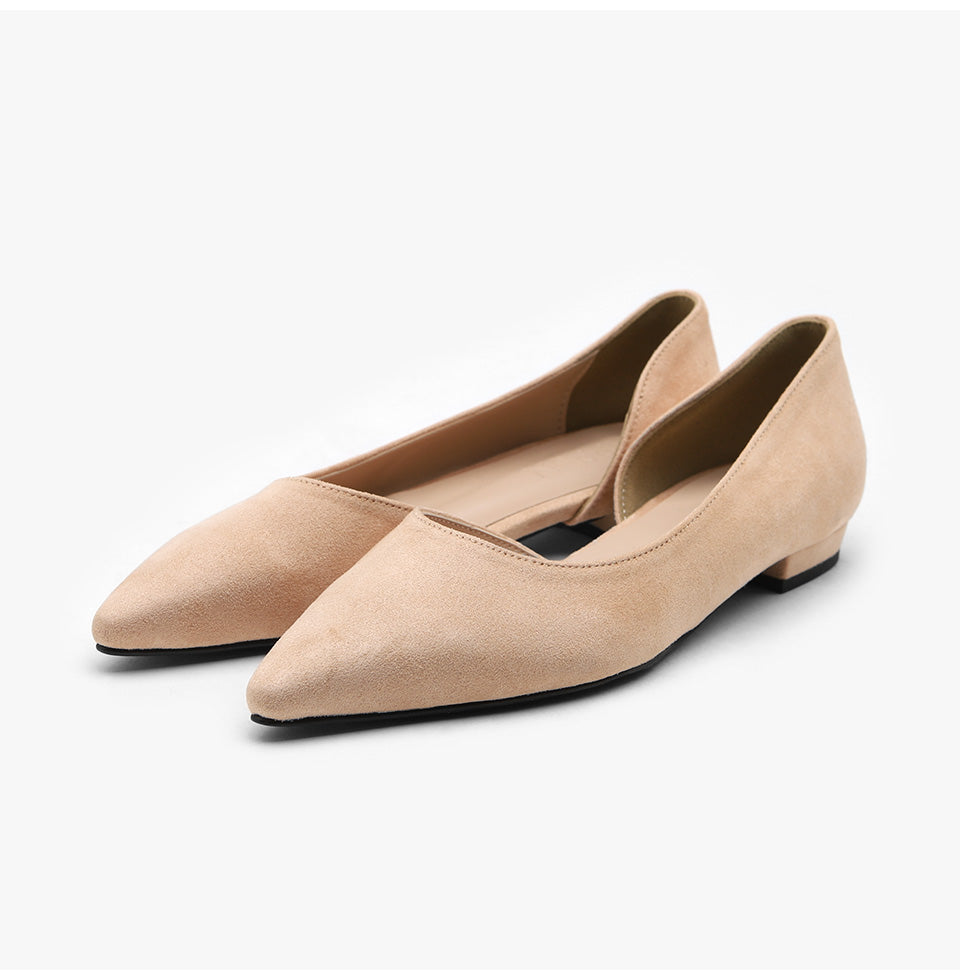 韓國 Sappun Rigadin Suede Flats (1.5cm)【AU051】