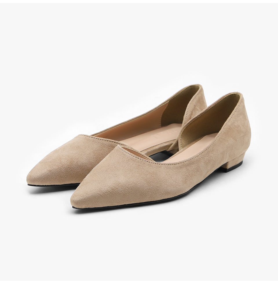韓國 Sappun Rigadin Suede Flats (1.5cm)【AU051】