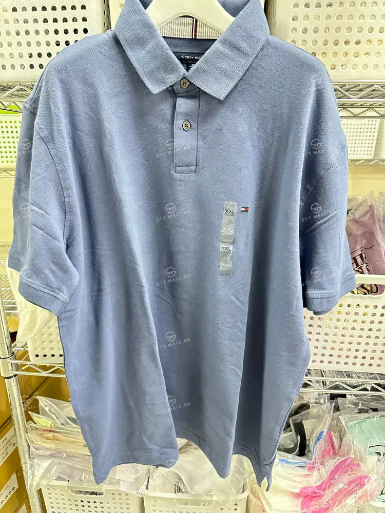 Tommy Hilfiger Regular Fit Stretch Polo【ST052】 Blue / XXL 一般商品