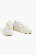 VEJA V-10 suede and leather sneakers