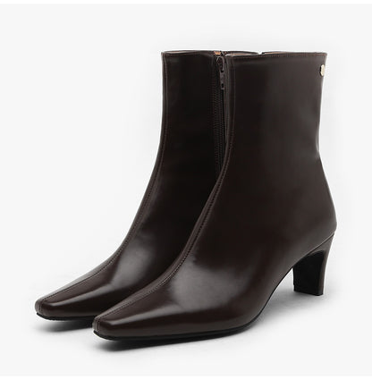 韓國 Sappun Bnedin Square Ankle Boots (6cm)【AU056】