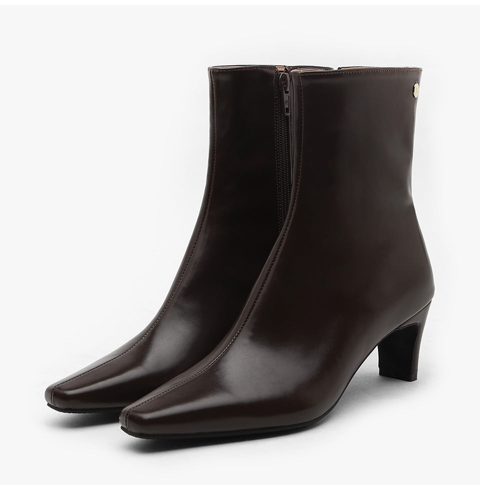 韓國 Sappun Bnedin Square Ankle Boots (6cm)【AU056】