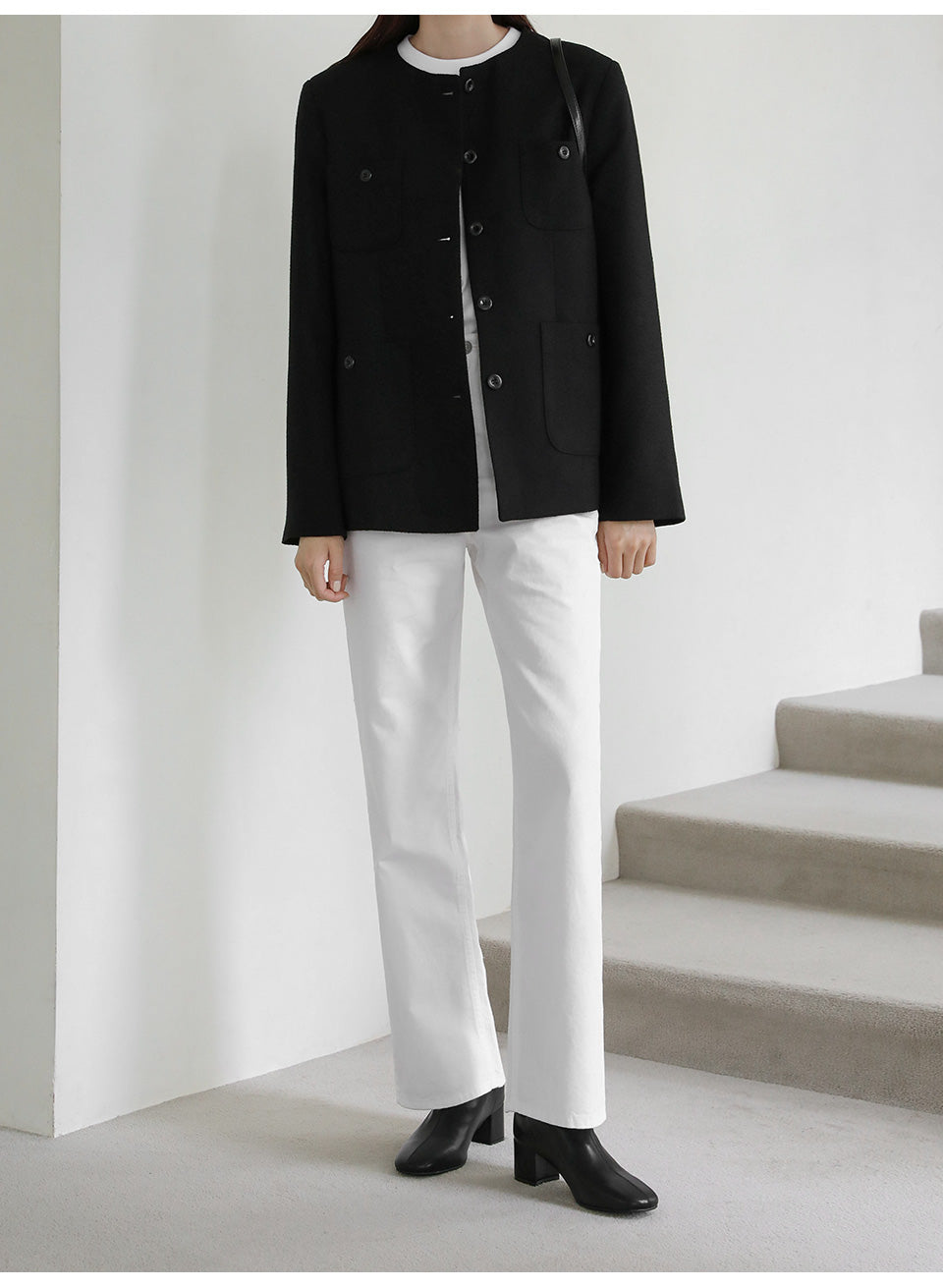 韓國 Sappun Aneb Socks Ankle Boots (5cm)【AU010】