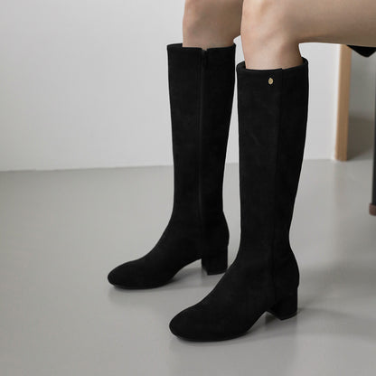 韓國 Sappun Elina Span Long Boots (5cm)【AU054】