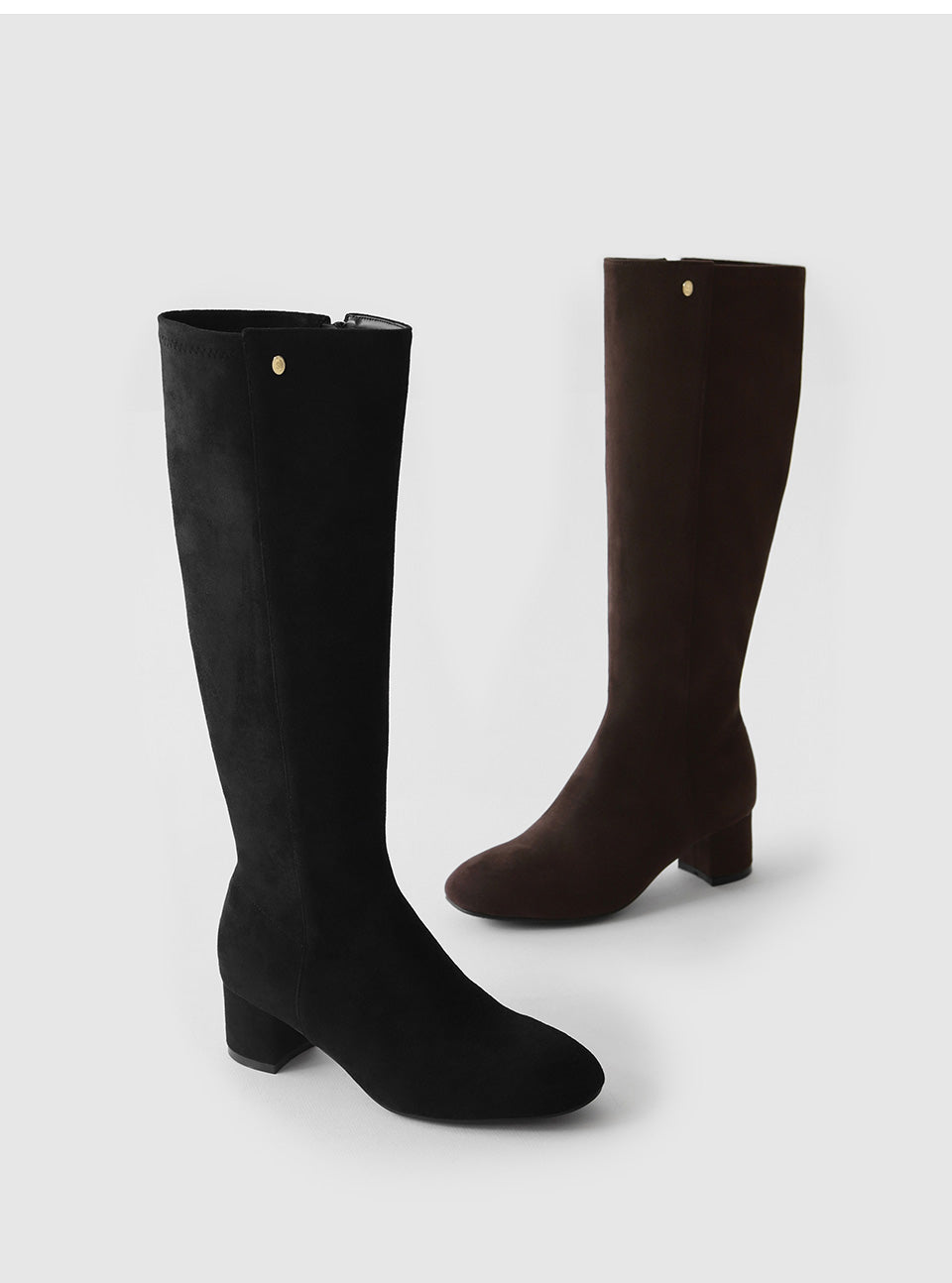 韓國 Sappun Elina Span Long Boots (5cm)【AU054】