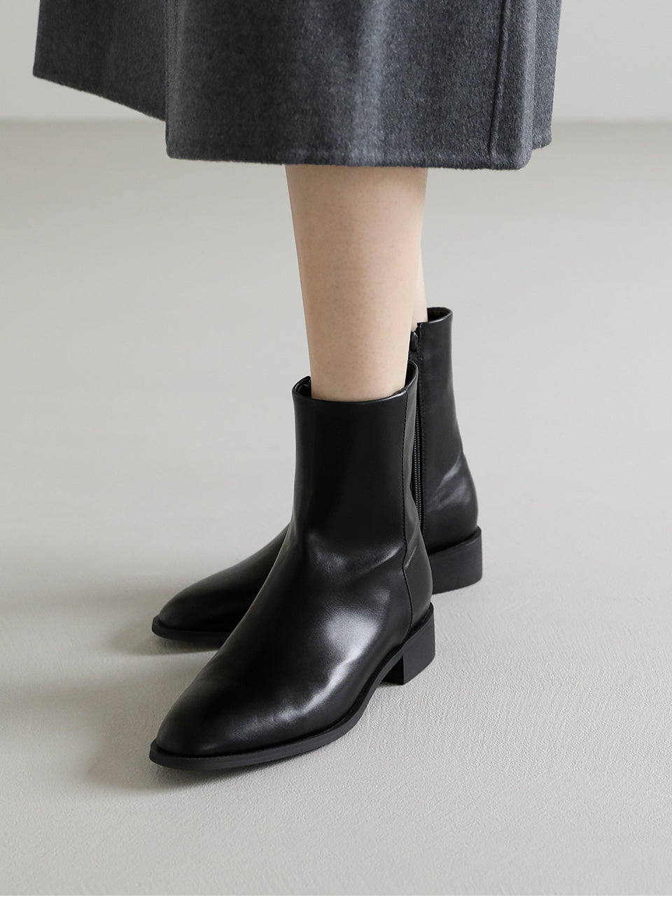 韓國 Sappun Fable Round Ankle Boots (3.5cm)【AU009】