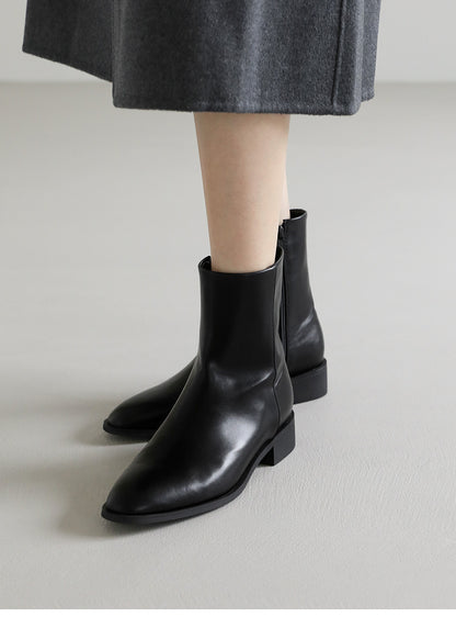 韓國 Sappun Fable Round Ankle Boots (3.5cm)【AU009】